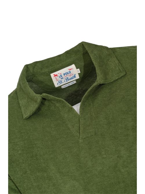 Polo Jeremy in misto cotone e lyocell Military Mc2 Saint Barth | JER000101148L